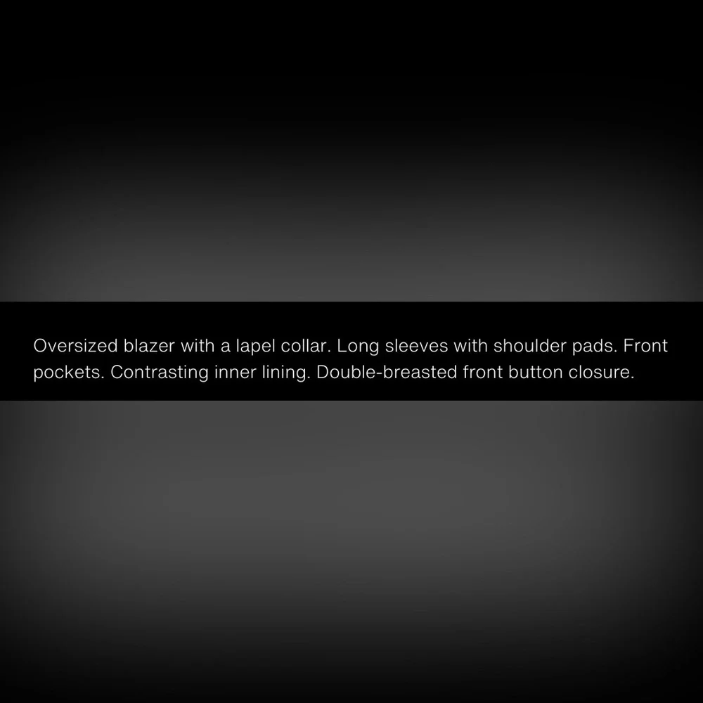 ZARA OVERSIZE PINSTRIPE BLAZER - Picture 13 of 15